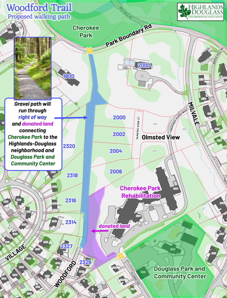 Woodford Trail Overview Map
