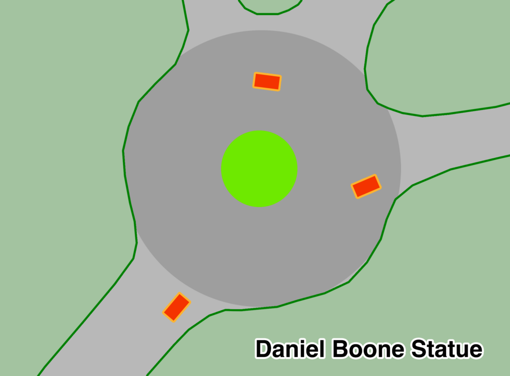Daniel boone footprint