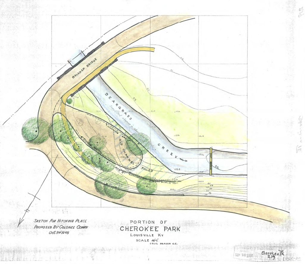 Original Big Rock car parking, north side